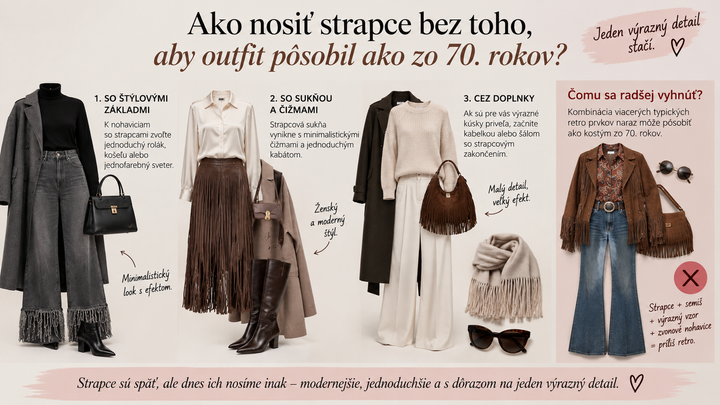 Ako nosiť strapce - vizualizácia